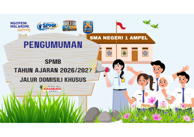 PENGUMUMAN SPMB TAHUN AJARAN 2026/2027 JALUR DOMISILI KHUSUS